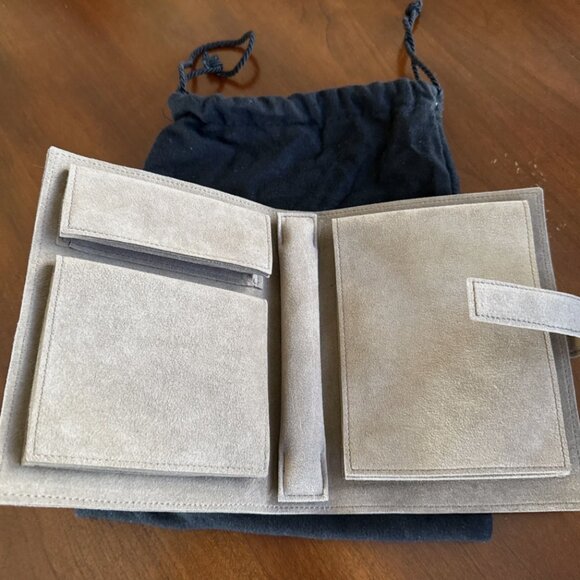 Cartier Jewelry Travel Pouch Carry Case Beige Suede .VIP Gift Item - Picture 10 of 11